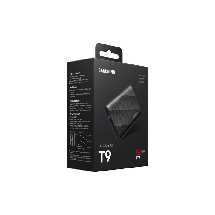 SAMSUNG SSD ESTERNO T9 4TB USB-C